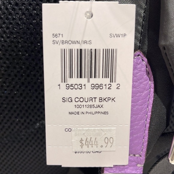 Coach Court Backpack In Signature Canvas
COLOR:
Silver/Brown/Iris
NWT - Picture 7 of 16